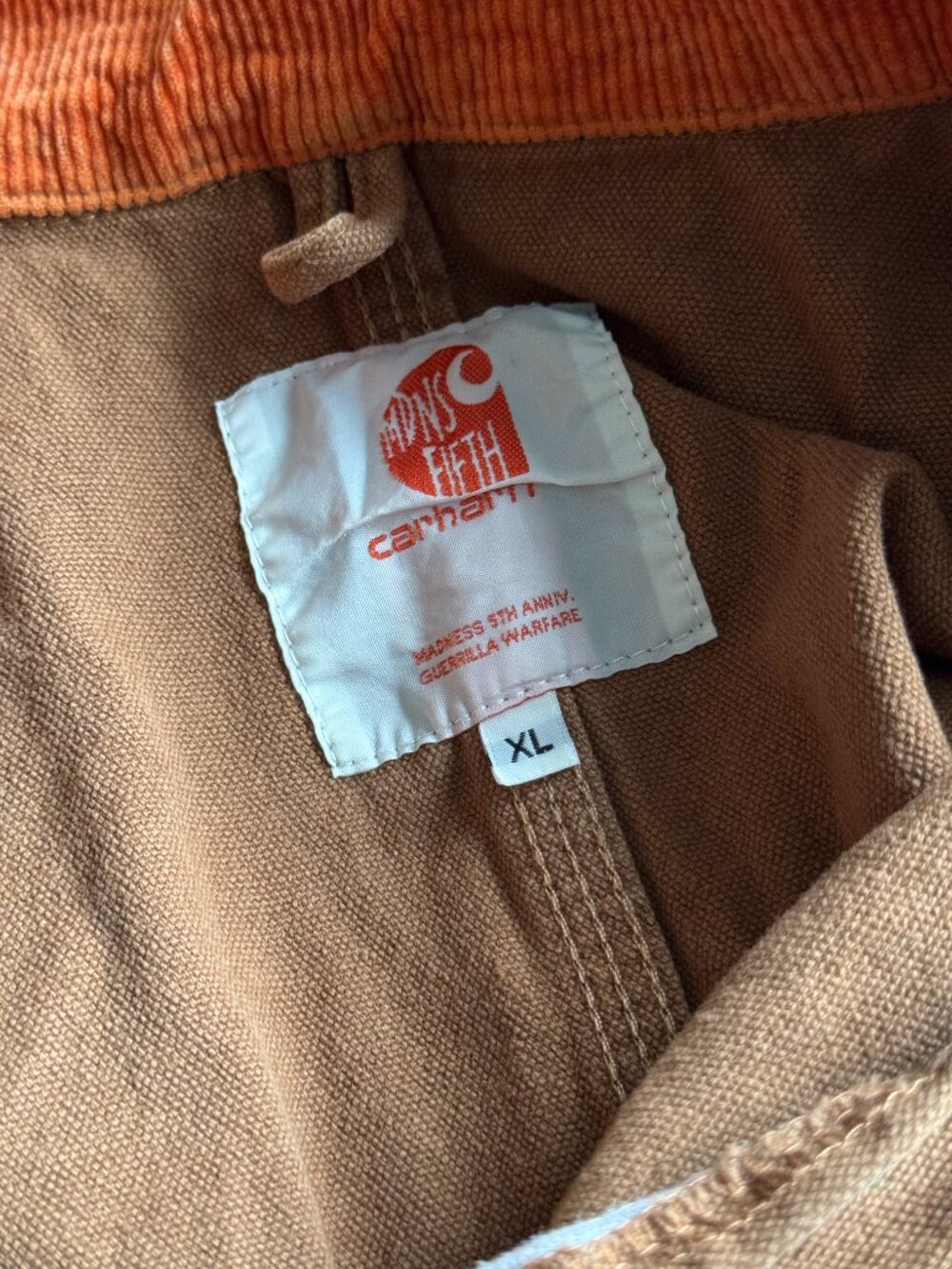 Carhartt Hams Fifth Brown Work Jacket XL Distressed - Picture 4 of 5